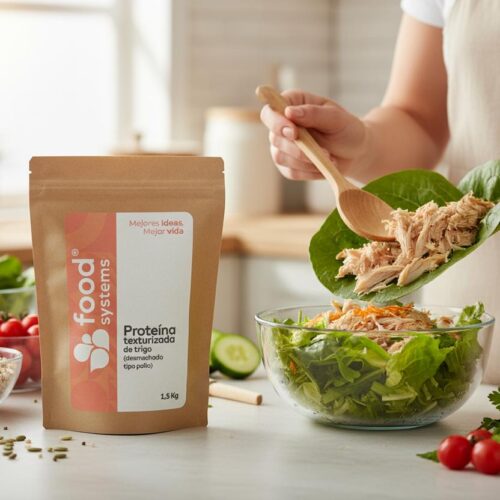 PROTEÍNA TEXTURIZADA DE TRIGO (Desmechado-Tipo Pollo) x 1,5 Kg - Imagen 3