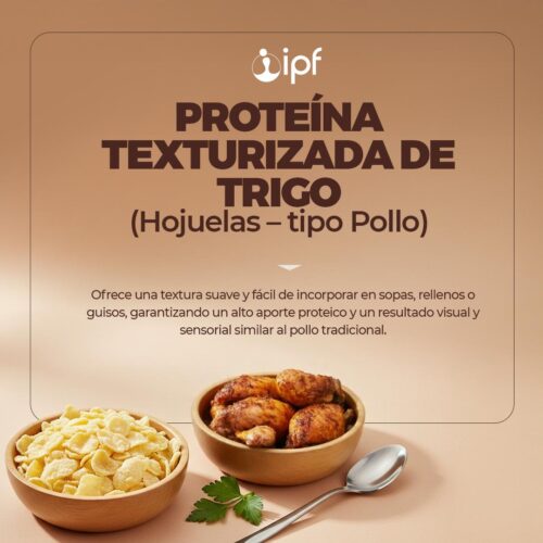 PROTEÍNA TEXTURIZADA DE TRIGO (Hojuelas - Tipo Pollo) x 1,5 Kg - Imagen 2