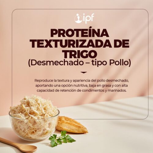PROTEÍNA TEXTURIZADA DE TRIGO (Desmechado-Tipo Pollo) x 1,5 Kg - Imagen 2